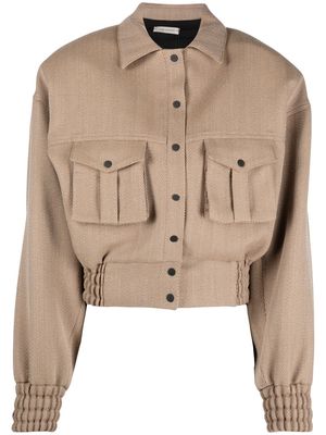 The Mannei virgin-wool bomber jacket - Neutrals