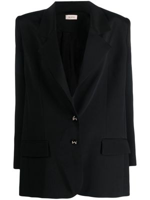 The Mannei Volt single-breasted silk-blend blazer - Black