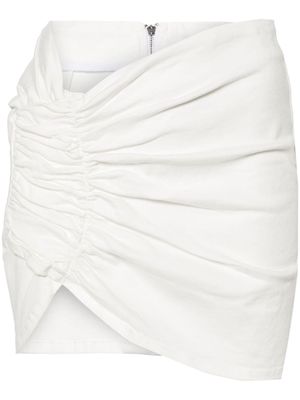 The Mannei Wishaw asymmetric miniskirt - White