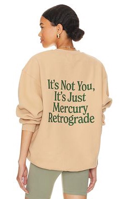 The Mayfair Group Blame Retrograde Crewneck in Tan