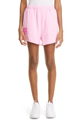 THE MAYFAIR GROUP Boundaries Are Hot Graphic Sweat Shorts in Pink