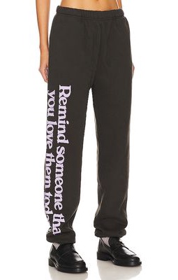 The Mayfair Group Somebody Loves You Sweatpants in Charcoal