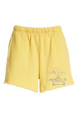 THE MAYFAIR GROUP The New P.E. Cotton Shorts in Yellow