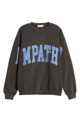 THE MAYFAIR GROUP Ways to Show Empathy Fleece Graphic Sweatshirt in Charcoal