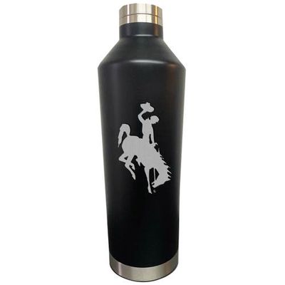 THE MEMORY COMPANY Black Wyoming Cowboys 26oz. Primary Logo Water Bottle