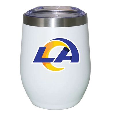 THE MEMORY COMPANY Los Angeles Rams 12oz. Logo Stemless Tumbler in White