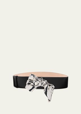 The Metal Fold Leather Belt