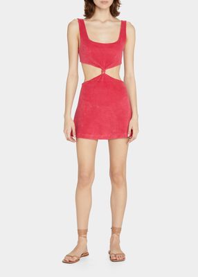 The Mini Bailey Front-Knot Cutout Dress