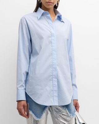 The Mira Boyfriend Button-Front with Split Back