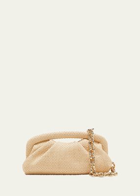 The Moda Woven Raffia Clutch Bag