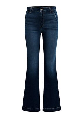 The Molly Petite Denim Wide-Leg Trousers