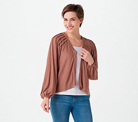The Muses Closet Textured Sweater Knit Cardigan