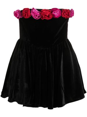The New Arrivals Ilkyaz Ozel Apiaf floral-applique dress - Black