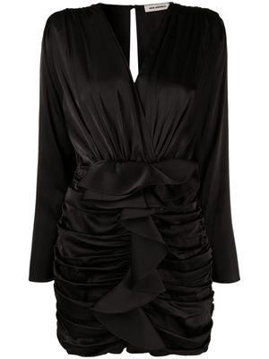 The New Arrivals Ilkyaz Ozel Bebe In La Chapelle ruched mini dress - Black