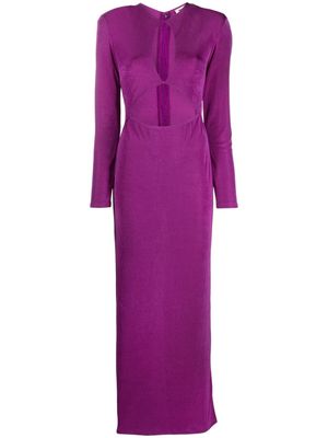 The New Arrivals Ilkyaz Ozel Dalida cut-out maxi dress - Purple