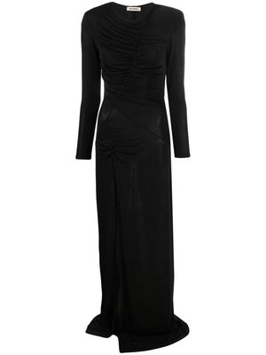 The New Arrivals Ilkyaz Ozel Iman ruched maxi dress - Black