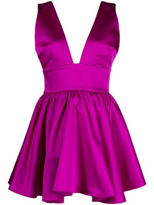 The New Arrivals Ilkyaz Ozel V-neck mini dress - Pink
