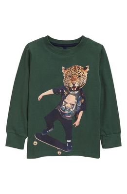 THE NEW Kids' Durrell Long Sleeve Graphic Tee in Garden Topiary