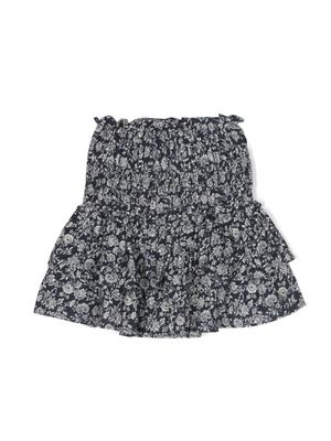 THE NEW SOCIETY Adelaine floral-print cotton skirt - Blue
