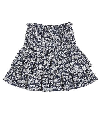 The New Society Adelaine floral shirred skirt