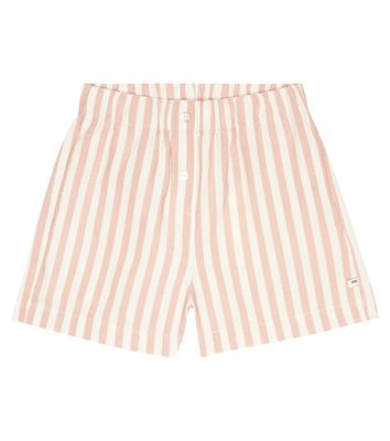 The New Society Ambra striped cotton and linen shorts