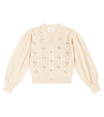 The New Society Ambrose pointelle cotton cardigan