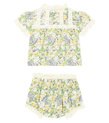 The New Society Baby Beverly linen top and bloomers set
