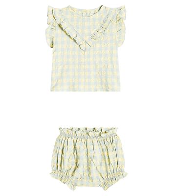The New Society Baby Canyon cotton-blend top and bloomers set