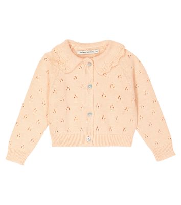 The New Society Baby Cleo pointelle cotton cardigan