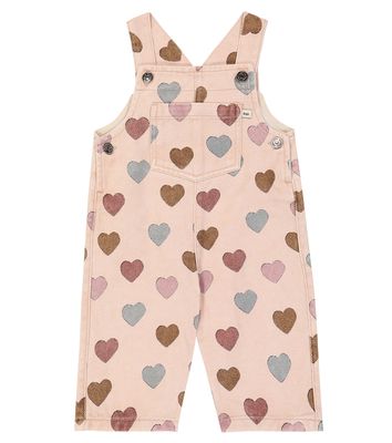 The New Society Baby Elaine printed denim overalls