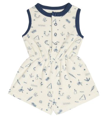 The New Society Baby Francis printed cotton terry romper