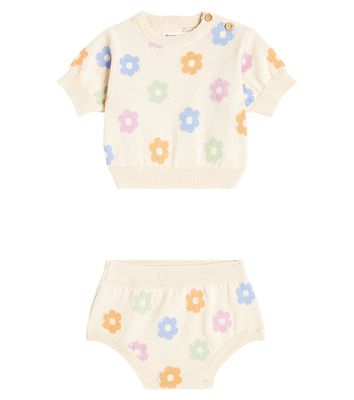 The New Society Baby Kent cotton T-shirt and bloomers set