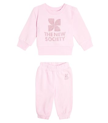 The New Society Baby Ontario cotton jersey tracksuit