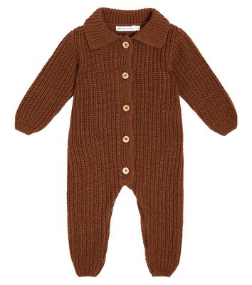 The New Society Baby ribbed-knit wool-blend onesie