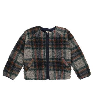 The New Society Danny checked wool-blend jacket
