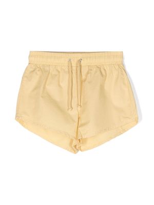 THE NEW SOCIETY drawstring cotton shorts - Yellow