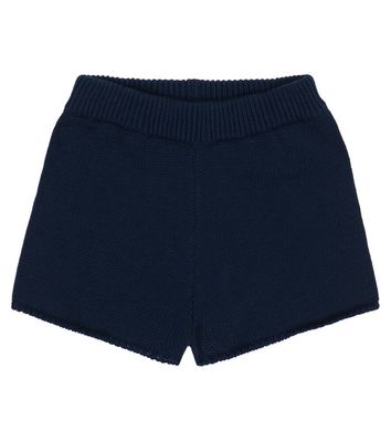 The New Society Easy cotton rib-knit shorts