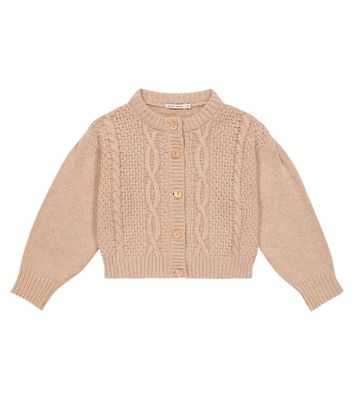 The New Society Enzo cable-knit wool-blend cardigan
