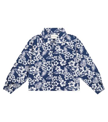 The New Society Hibiscus floral cotton twill shirt