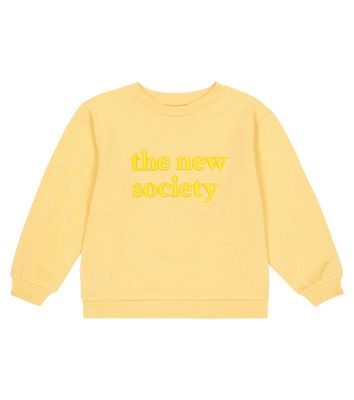 The New Society Hugo logo cotton sweatshirt