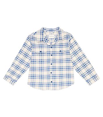 The New Society Jean checked cotton shirt