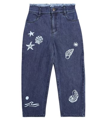 The New Society Lagoon embroidered jeans