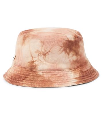 The New Society Laurent tie-dye denim bucket hat