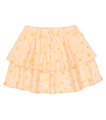 The New Society Limoncello floral cotton skirt