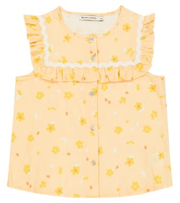 The New Society Limoncello linen and cotton top