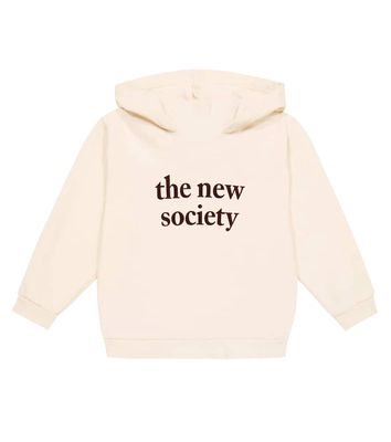 The New Society Logo cotton hoodie