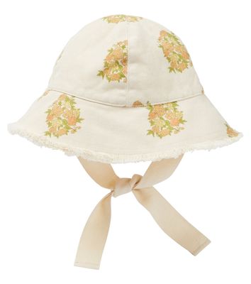 The New Society Loretta floral denim bucket hat