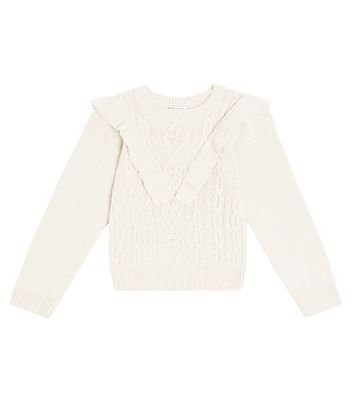 The New Society Lucia cable-knit wool-blend sweater