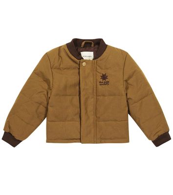 The New Society Matheo cotton canvas varsity jacket