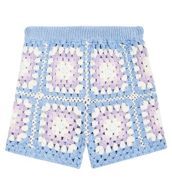 The New Society Mohawk crochet cotton shorts